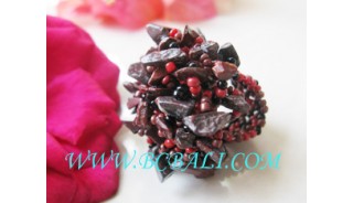 Granit Beads Stones Color Rings